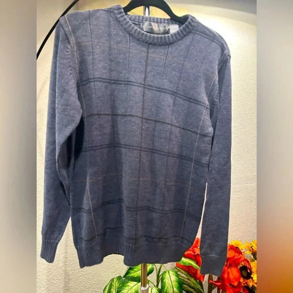Oscar de la Renta Other - Oscar De La Renta Sweater Gray Blue Long Sleeve  size M